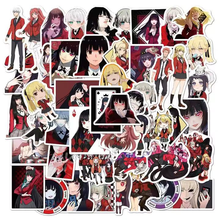 50Pcs Anime Kakegurui Graffiti Stickers