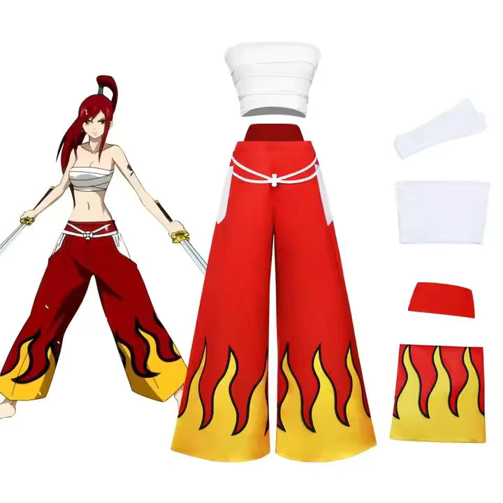 Fairytail Erza Scarlet Anime Costume Cosplay