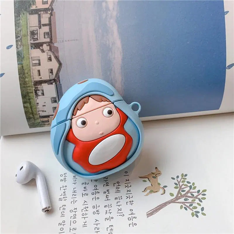 Ponyo on the clipp airpods case