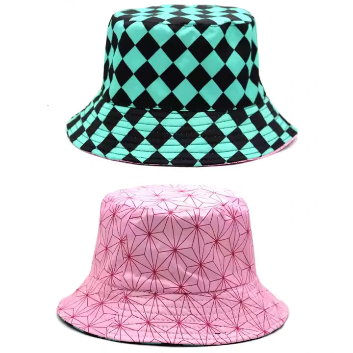 “Kamado Duo” – Demon Slayer Bucket Hat Set