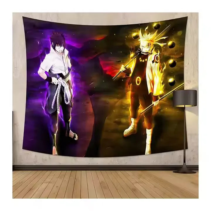 Naruto vs Sasuke Wall Hanging